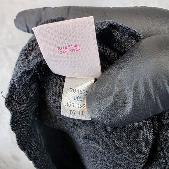 Victoria's Secret Pants Womens 8 Black Linen Drawstring Wide Leg Beach Lounge - Picture 11 of 12